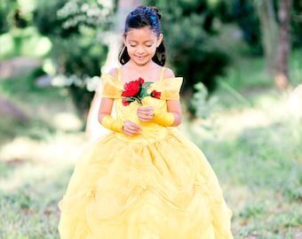 Belle inspired dress, belle dress , beauty and the beast, belle party, belle costume