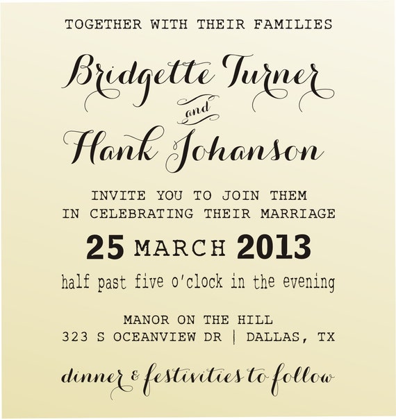 Vintage Wedding Invitation Fonts 10