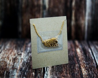 Necklace Chain Adhesive Pouch, Necklace Chain Pocket, Jewelry Supplies, Clear Necklace Chain Holder | READY TO SHIP