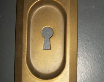 Brass Key Escutcheon Keyhole Plate