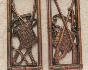 1975 Colonial Wall Decor lot of 2 SALE