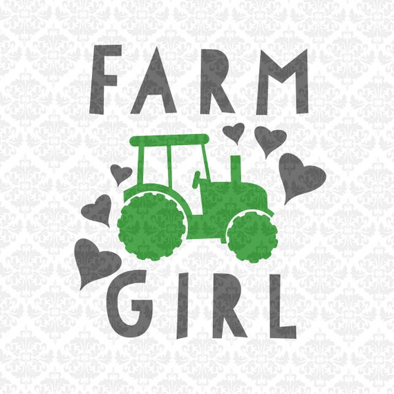 Download Farmer Farm Tractor Girl Boy Driver SVG DXF STUDiO Ai Eps PNG scalable Vector Instant Download ...