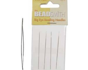 Beadsmith Big Eye Beading Needle 2.125" 4pk