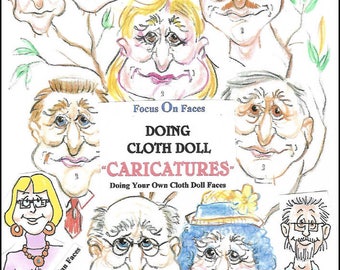 KK720E – Creating Cloth Doll Faces "Caricatures", PDF Tutorial Download