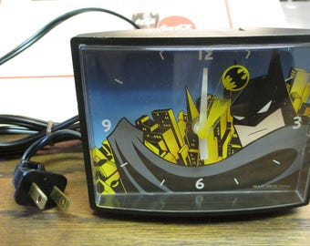 Vintage Batman Electric Alarm Clock - Made in U.S.A. - estate find