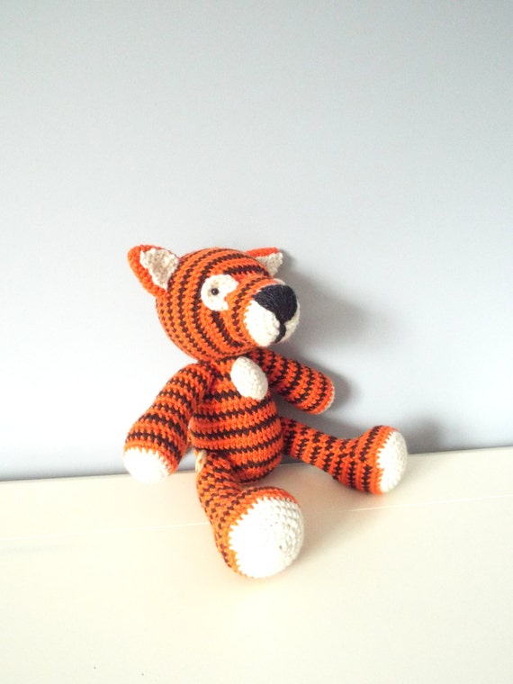 Crochet tiger doll toy Amigurumi Tiger stuffed animal Kids toys Baby Home decor Crochet animals Gift ideas Plush Wild animals Boys