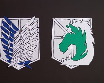 Attack on Titan / Shingeki no Kyojin Wappen Bild XL