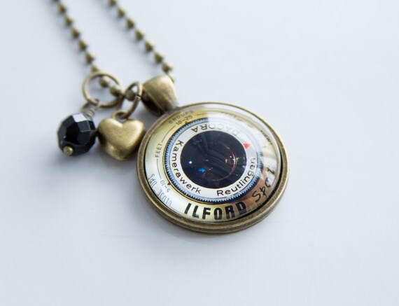 Camera Lens Necklace Photography Jewelry Gift For