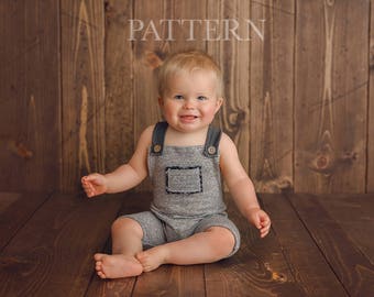Trevor Suspender Sitter Romper - Sitter Suspender Romper, Sewing Pattern
