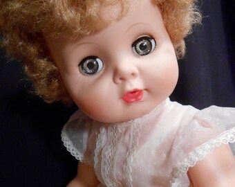 Vintage Life Size 1950's Doll "Baby Toddler" 20 inches tall **STUNNING**