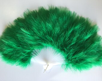 Marabou Feather Fan (with 21 staves)