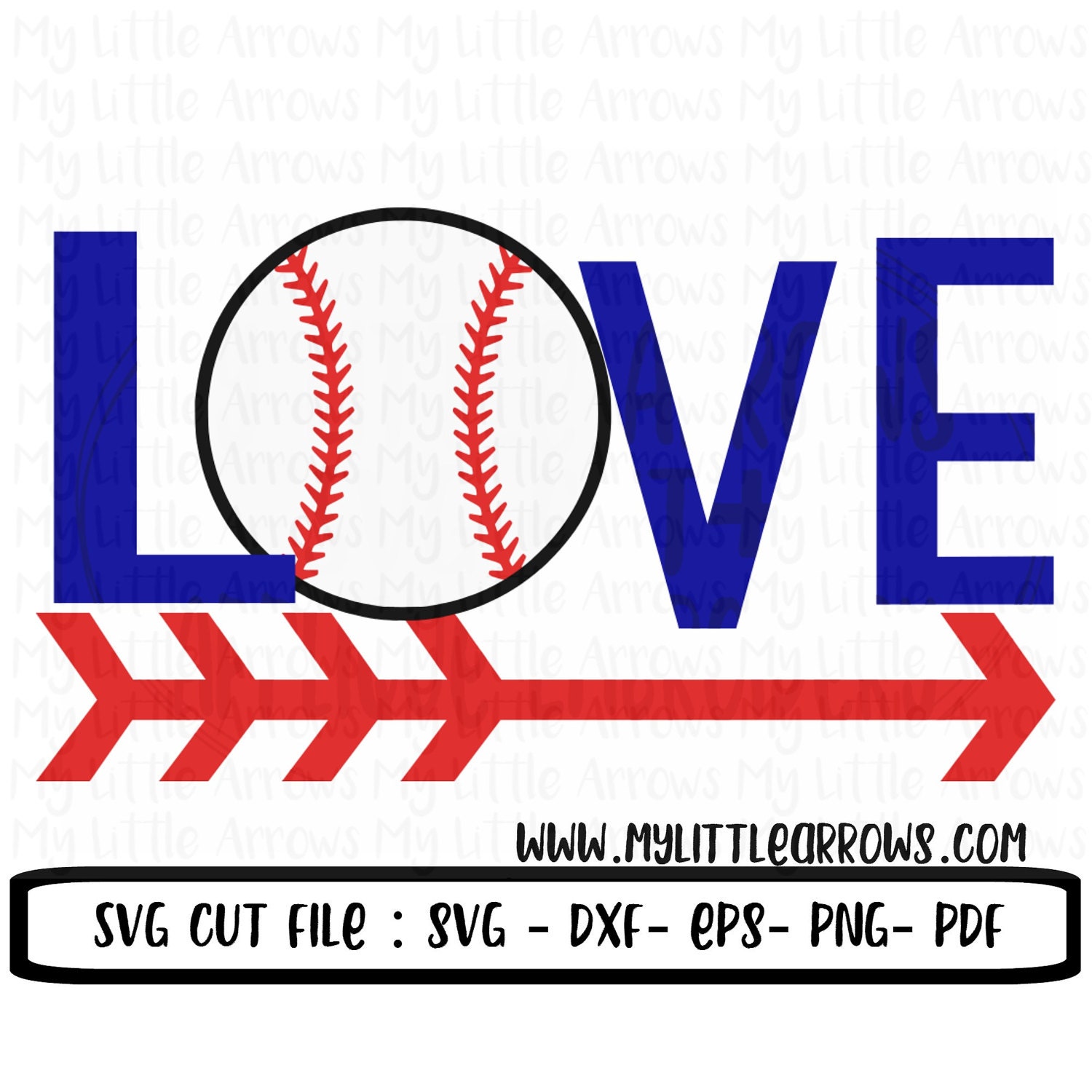 Download Love baseball SVG DXF EPS png Files for Cutting Machines