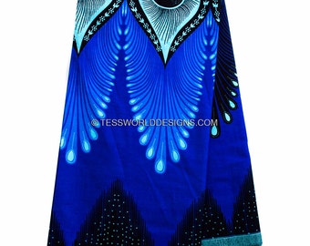 Best African fabric by the yard/ Plume Java African Fabric/ Java Print/ African print/ Tissue Africaine/ African Wax Print/ WP851B