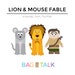 LION & MOUSE FABLE Printable Paper Bag Puppet Cut Outs