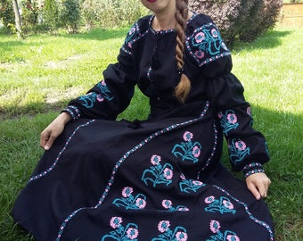 Embroidered Dress Vyshyvanka dress Ukrainian embroidery ethnic dress vyshyvanka, embroidered Ukraine dress