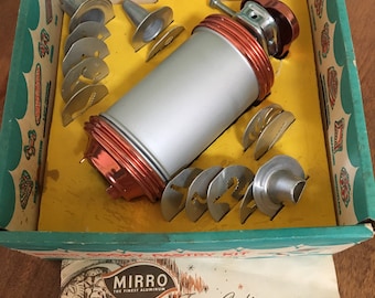 Vintage Mirro Cooky and Pastry Press Cookie and Cake Decorater w/ Accesories & Recipe Book