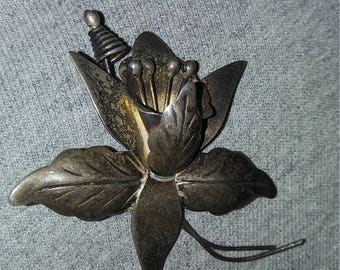 Vintage Orchid Brooch