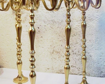 5 Wedding Candle Candelabra 5 arm Shabby Candle Holder 24" tall Bulk