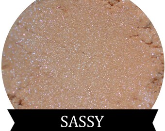 Mineral Eyeshadow SASSY Peach Violet Duo Chrome