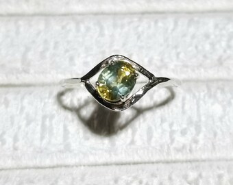 Handmade brilliant Montana Sapphire ring