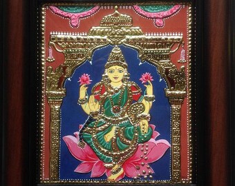 Tanjore Painting Mahalakshmi