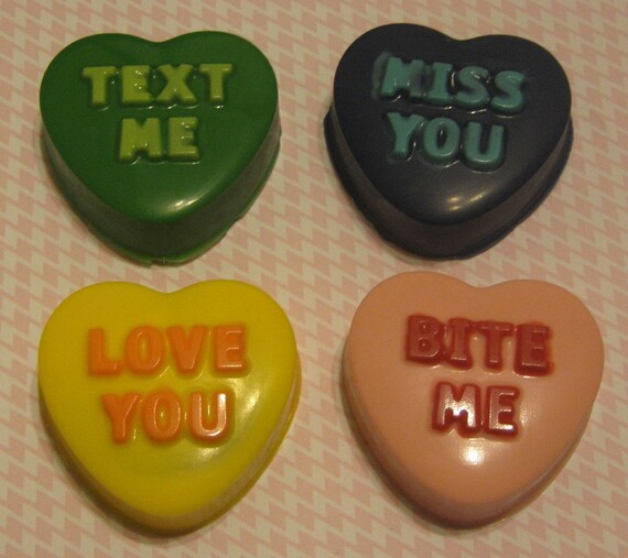 One dozen conversation heart chocolate covered sandwich cookies, oreos
