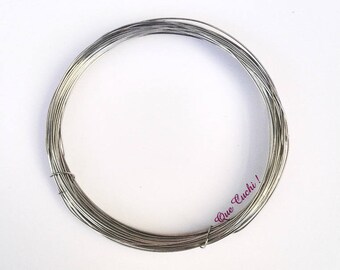 1 mètre du fil d'acier inox de 0,5 mm pour loisir créatif