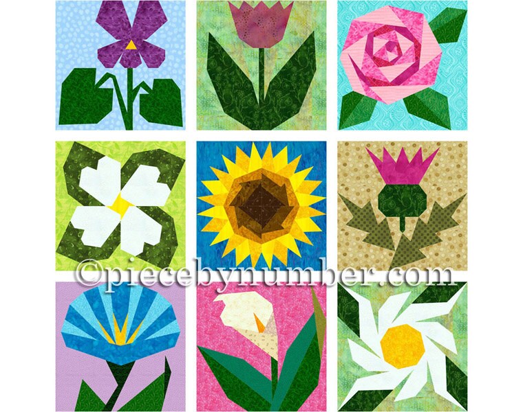 9 flower quilt patterns paper piecing quilt patterns instant free flower paper piecing patterns