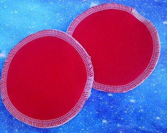 4" Breast Pads Moderate Flow for Breastfeeding Mothers, Baby Shower Gift - Cotton Jersey - Zorb Core - Windpro Backed - By Crimson Moon
