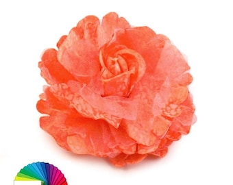 Fabric Rose Brooch Ø8 cm