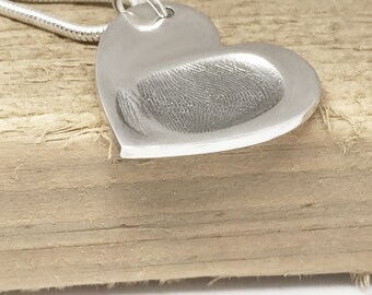 Fingerprint Heart Necklace