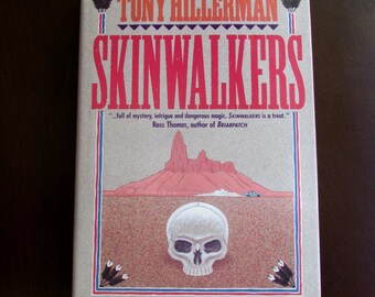 Tony Hillerman Skinwalkers First Edition Signed by Author 1986 Harper & Row Navajo Southwest Mystery