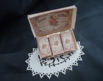 Giftbox & 3 soapboxes 1/12th scale.
