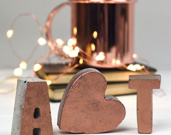 Copper Letters – Initials – Copper home decor– Copper letters– Copper – Wedding gift – housewarming gift – Mothers Day Gift