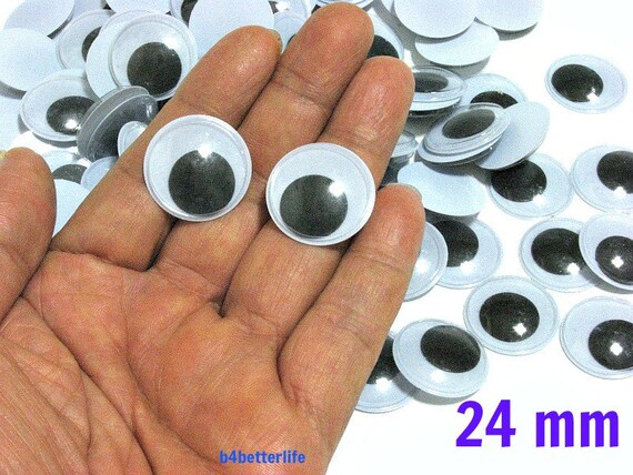 120pcs 24mm Plastic Eyes Googly Eyes for Craft.