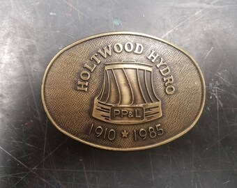 Vintage holtwood pp&l belt buckle
