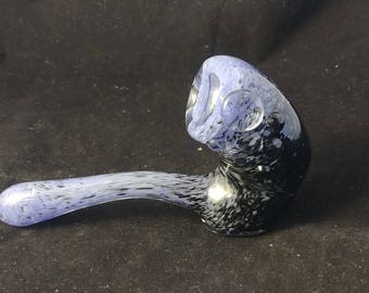 Frit Glass Sherlock Pipe