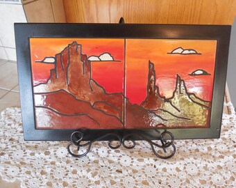 Desert Sunset Wall Plaque