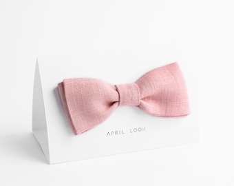 Pale pink bow tie - MADE TO ORDER