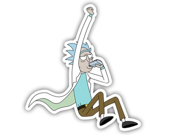 Rick from Rick and Morty TV Show Inspired Vinyl Decal Sticker