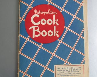 1948 Metropolitan Life Insurance Cook Book. FREE SHIPPING