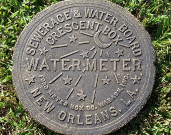 New Orleans Water Meter Cover - Gold