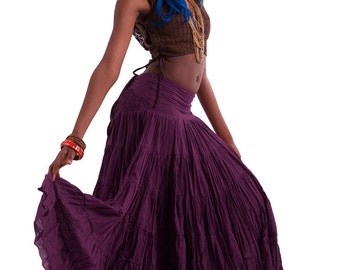 FLAMENCO SKIRT, wrap Skirt, junk GYPSY skirt, belly dancing skirt, long skirt, full skirt, Gypsie skirt, Cvskew