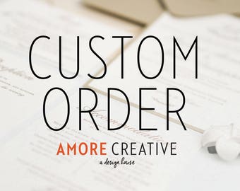 Deposit Listing - Custom Wedding Invitations - Alyssa F.