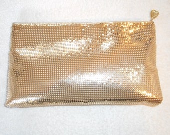 Vintage Whiting & Davis gold mesh purse.