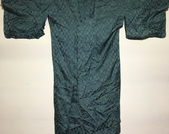 Summer full length kimono - grey blue