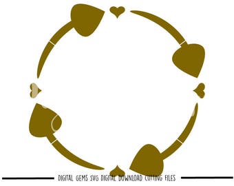 Arrow Circle svg / dxf / eps / png files. Digital download. Compatible with Silhouette, Cricut, SCAL, Scan n Cut. Small commercial use ok.