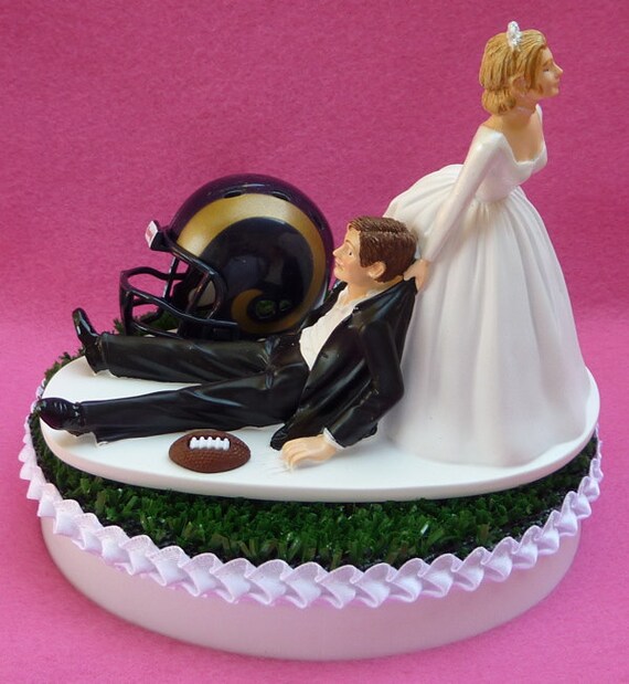 Wedding  Cake  Topper  Los  Angeles  Rams L A Football Themed
