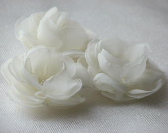 Wedding hair flower Bridal hair flower Ivory hair flowers Mini hair flower Wedding hair pin Ivory hair piece Bridal ivory flower Ivory clip