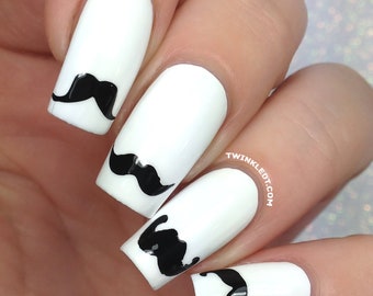 Mustache Nail Vinyls